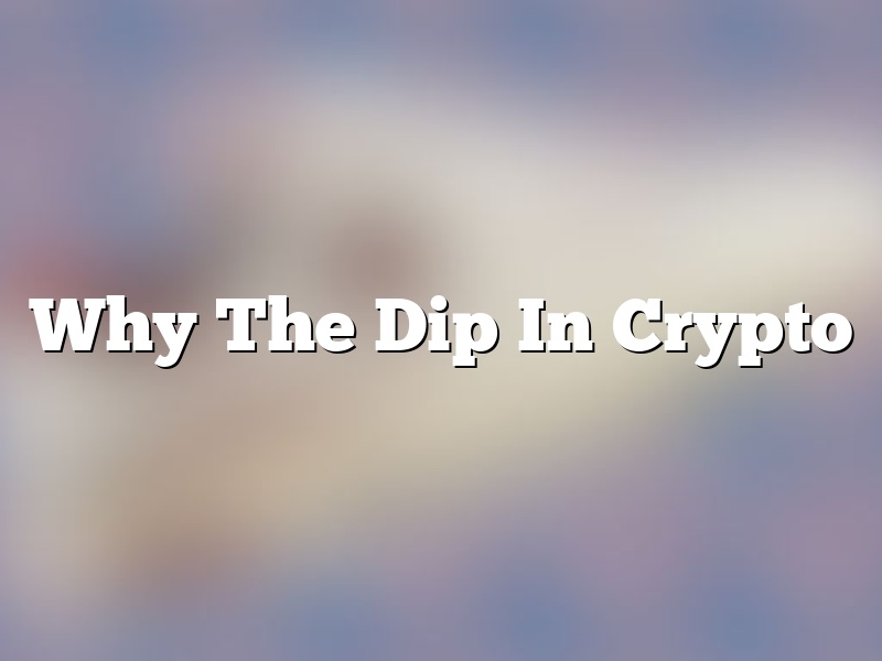 Why The Dip In Crypto