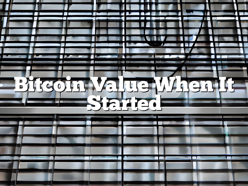 Bitcoin Value When It Started