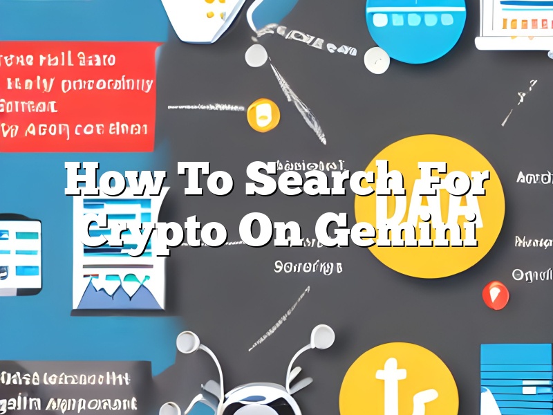 How To Search For Crypto On Gemini