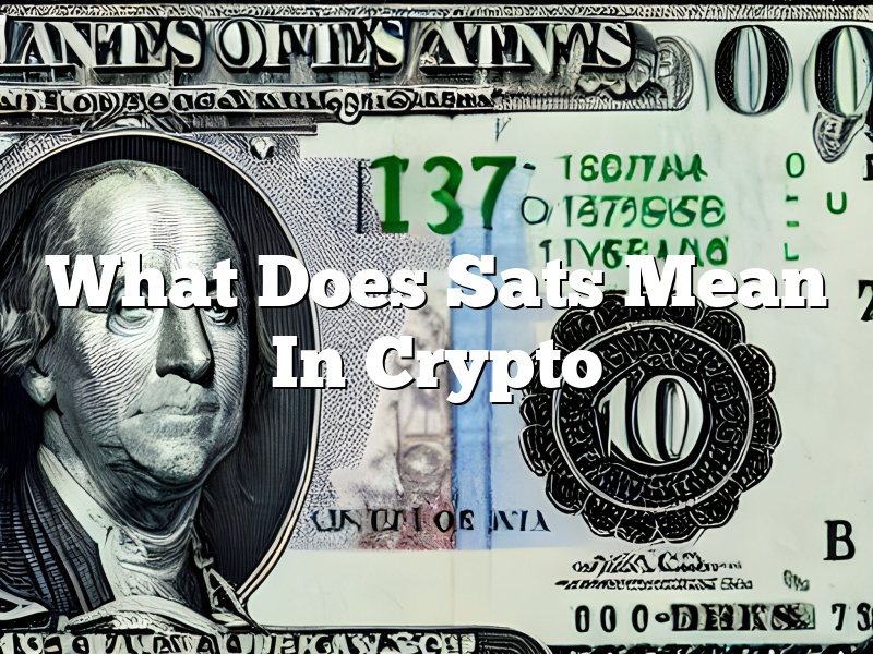 What Does Sats Mean In Crypto