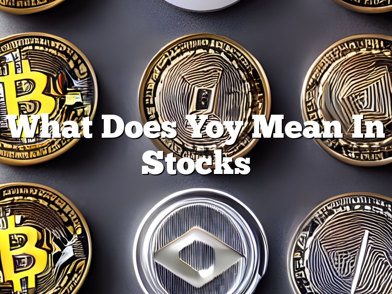 What Does Yoy Mean In Stocks