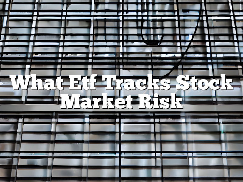 What Etf Tracks Stock Market Risk