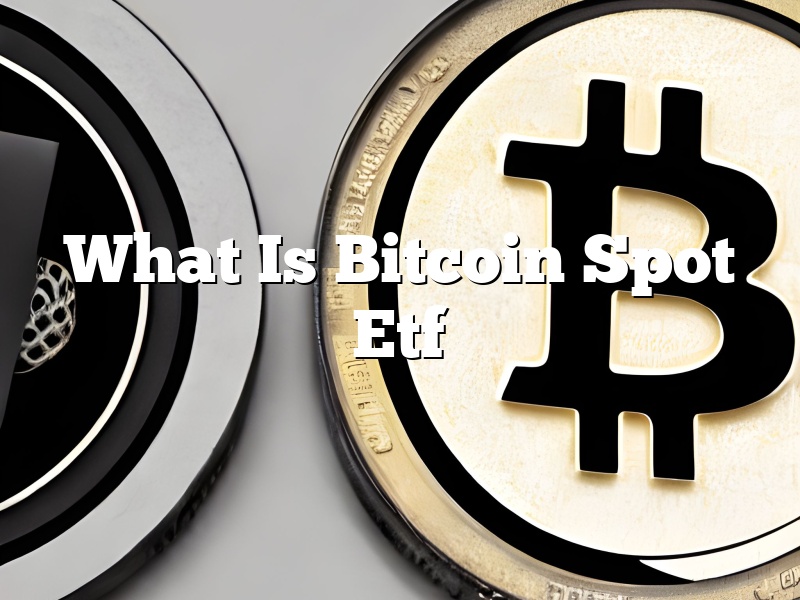 What Is Bitcoin Spot Etf