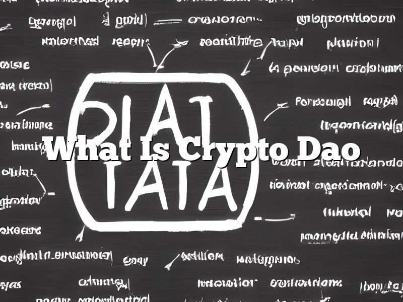 What Is Crypto Dao