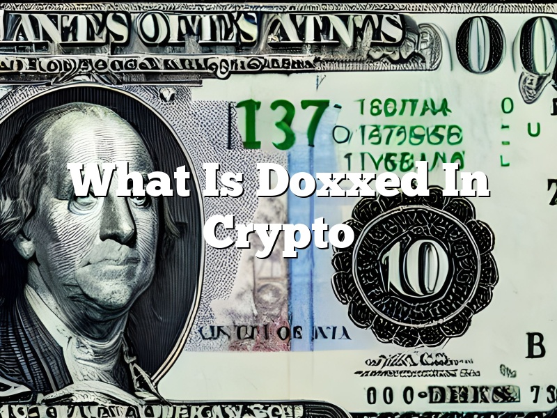 What Is Doxxed In Crypto