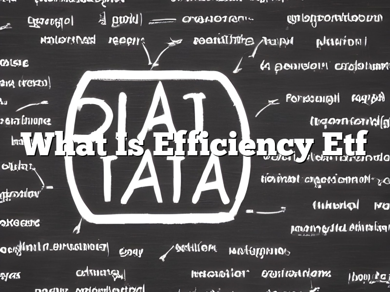 What Is Efficiency Etf