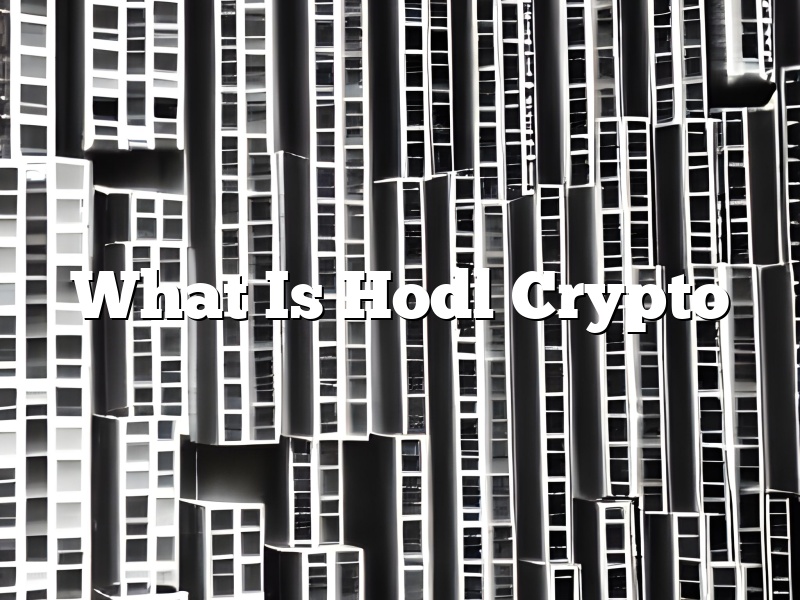 What Is Hodl Crypto