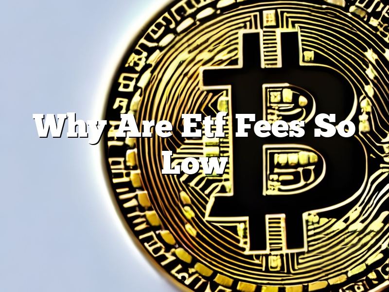 Why Are Etf Fees So Low