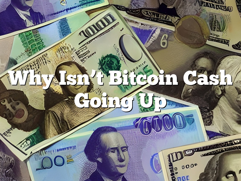 Why Isn’t Bitcoin Cash Going Up