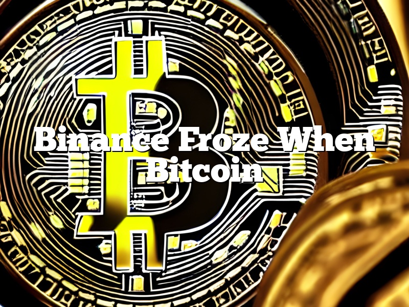 Binance Froze When Bitcoin