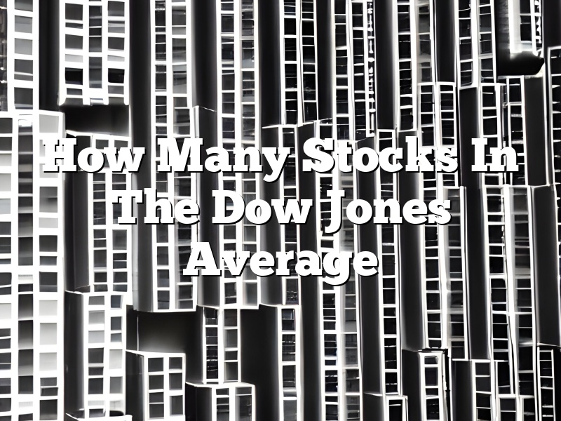 How Many Stocks In The Dow Jones Average