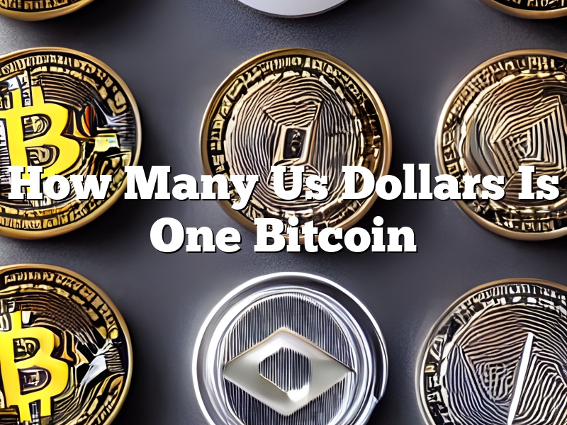 How Many Us Dollars Is One Bitcoin