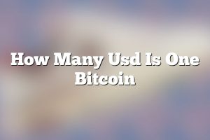 How Many Usd Is One Bitcoin