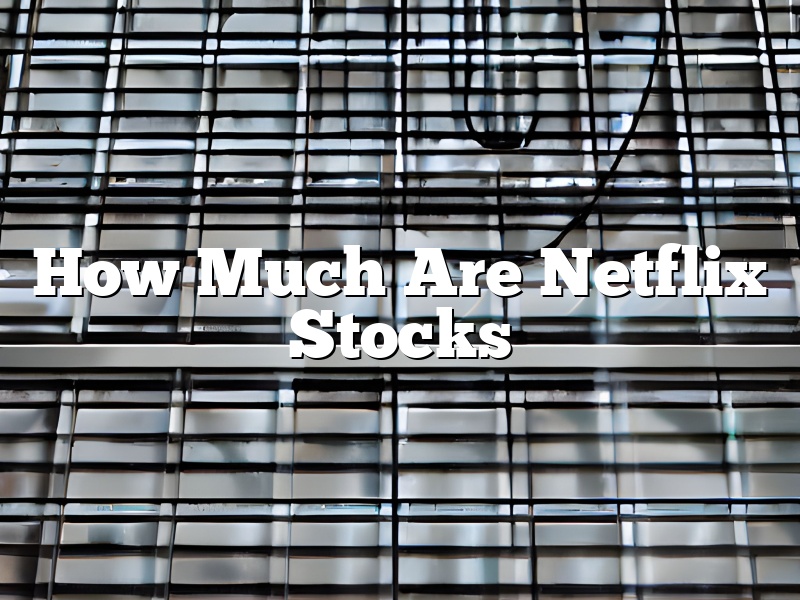 How Much Are Netflix Stocks