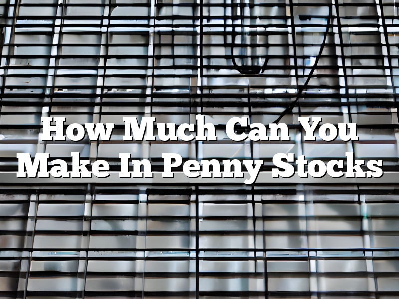 How Much Can You Make In Penny Stocks