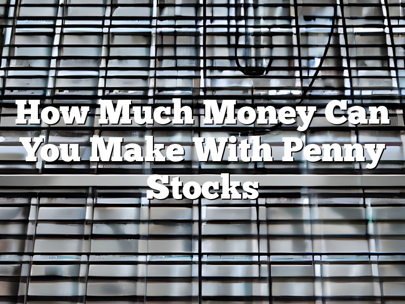 How Much Money Can You Make With Penny Stocks
