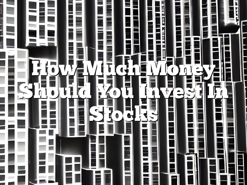 How Much Money Should You Invest In Stocks
