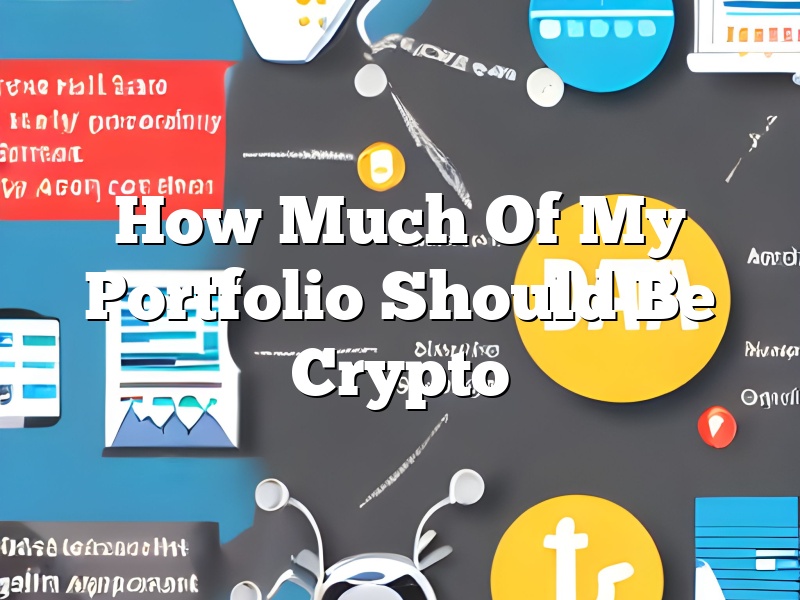 how much of my portfolio should be in cryptocurrency