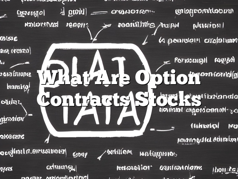 What Are Option Contracts Stocks