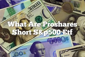 What Are Proshares Short S&p500 Etf