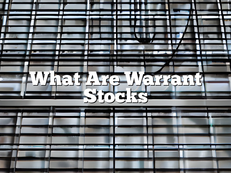 What Are Warrant Stocks