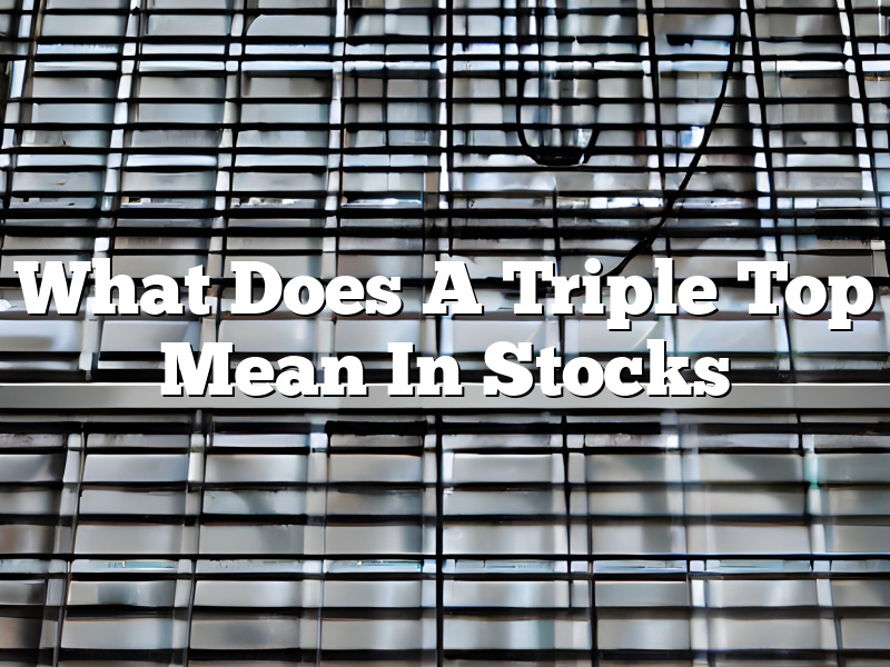 What Does A Triple Top Mean In Stocks