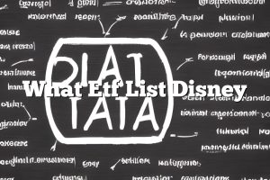 What Etf List Disney