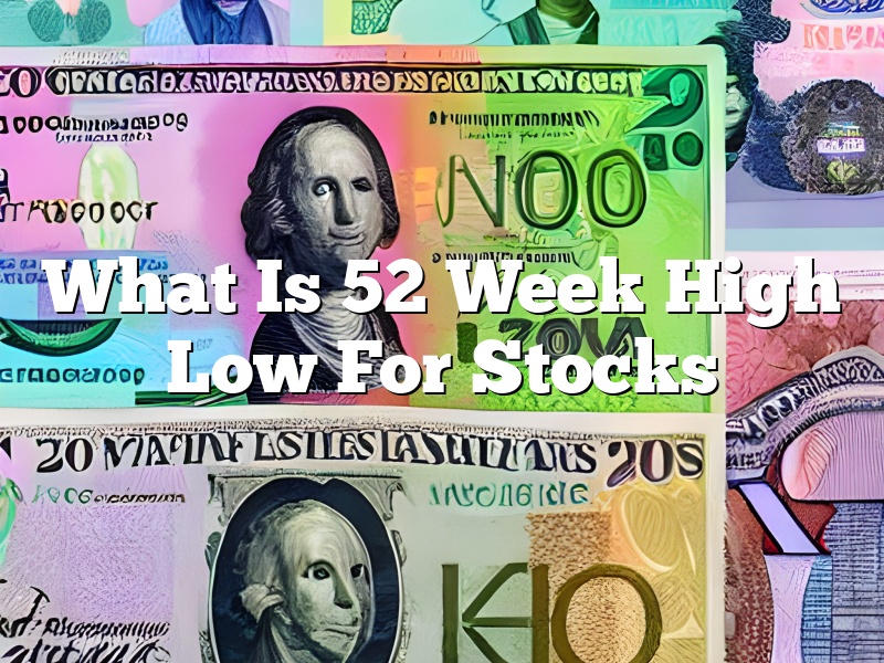 What Is 52 Week High Low For Stocks