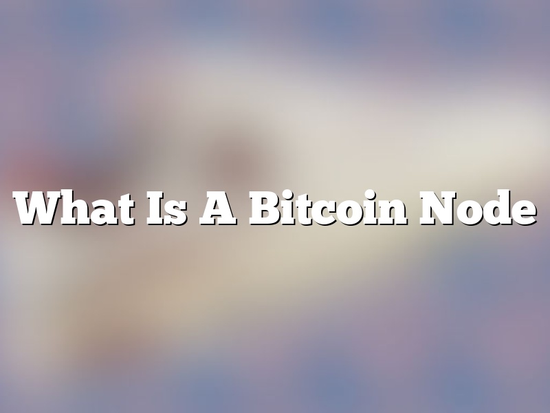 What Is A Bitcoin Node