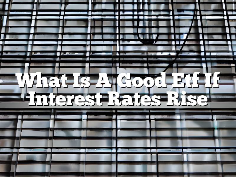 What Is A Good Etf If Interest Rates Rise