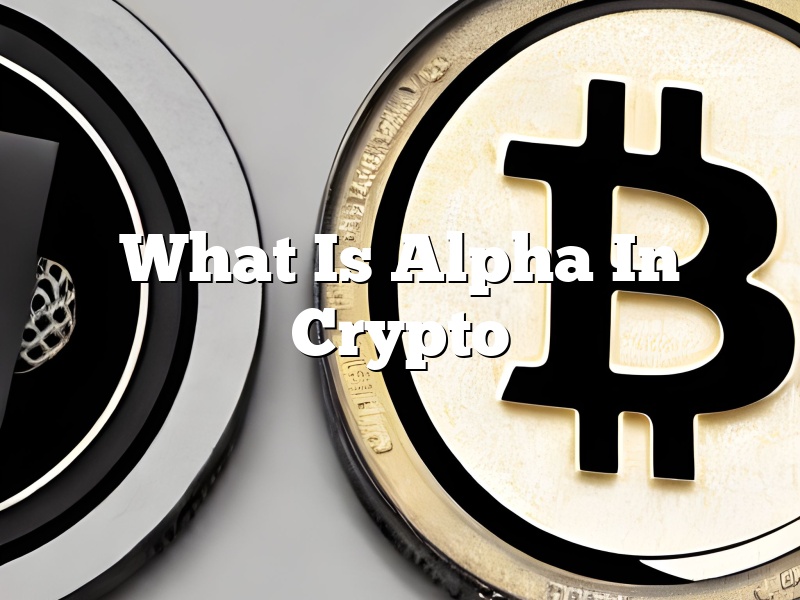 What Is Alpha In Crypto