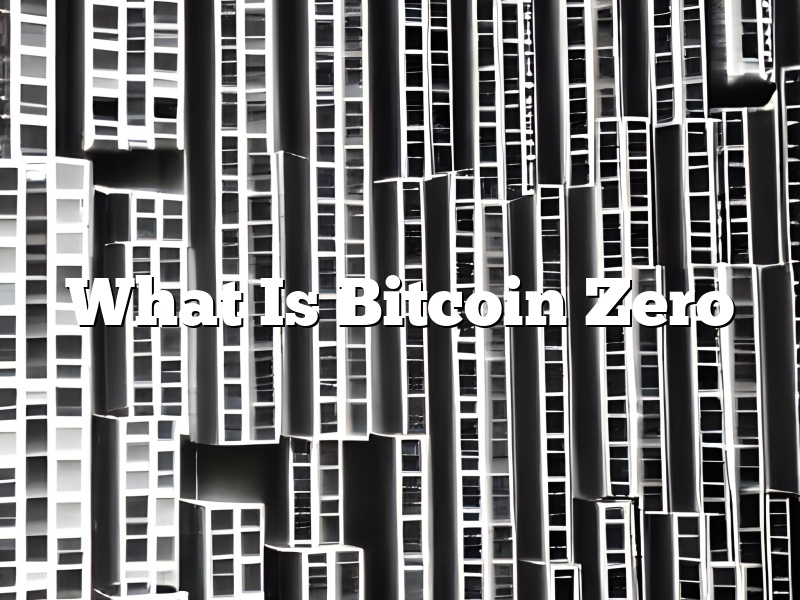 What Is Bitcoin Zero