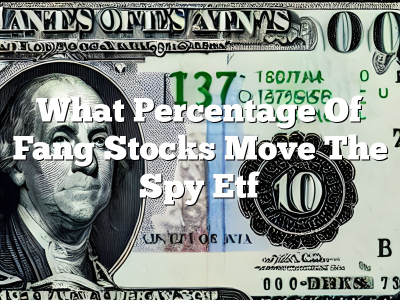 What Percentage Of Fang Stocks Move The Spy Etf
