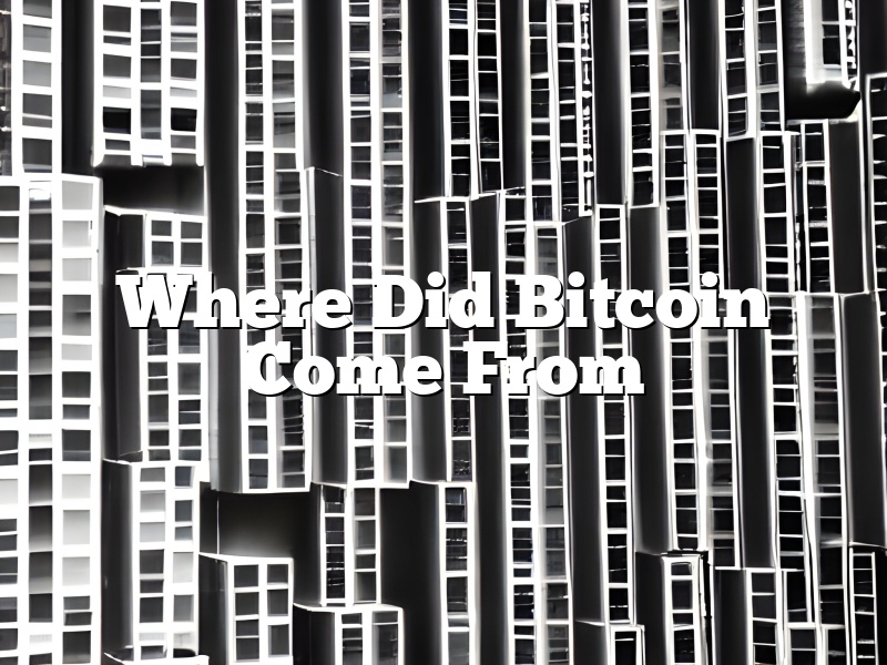 Where Did Bitcoin Come From