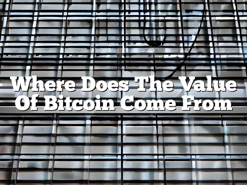 Where Does The Value Of Bitcoin Come From