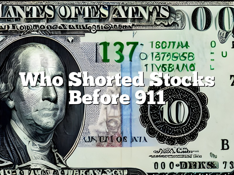 Who Shorted Stocks Before 911