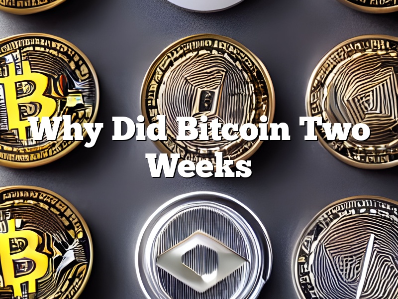 Why Did Bitcoin Two Weeks