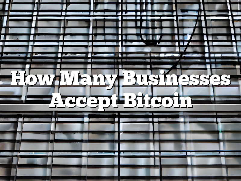 How Many Businesses Accept Bitcoin