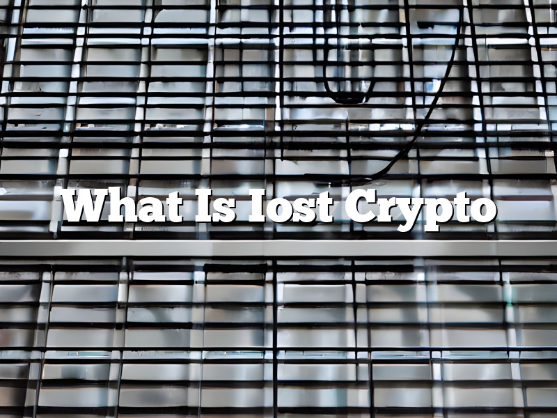 What Is Iost Crypto