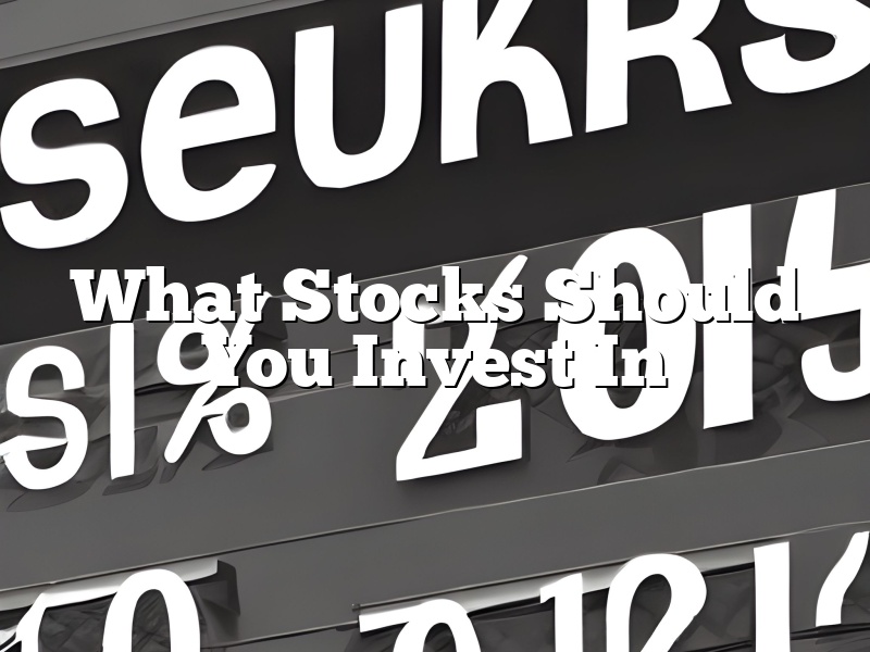 What Stocks Should You Invest In