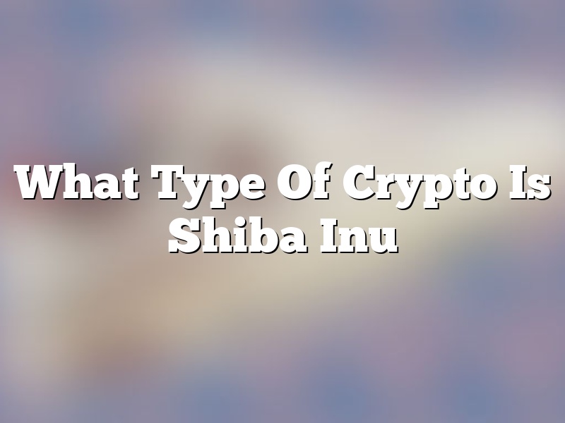 What Type Of Crypto Is Shiba Inu