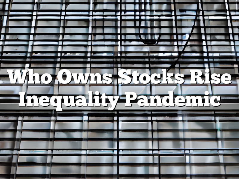 Who Owns Stocks Rise Inequality Pandemic