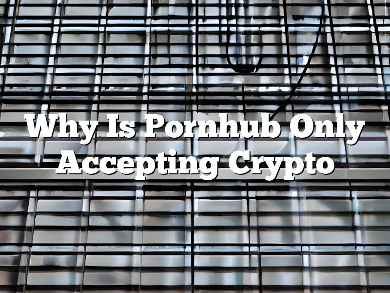 Why Is Pornhub Only Accepting Crypto