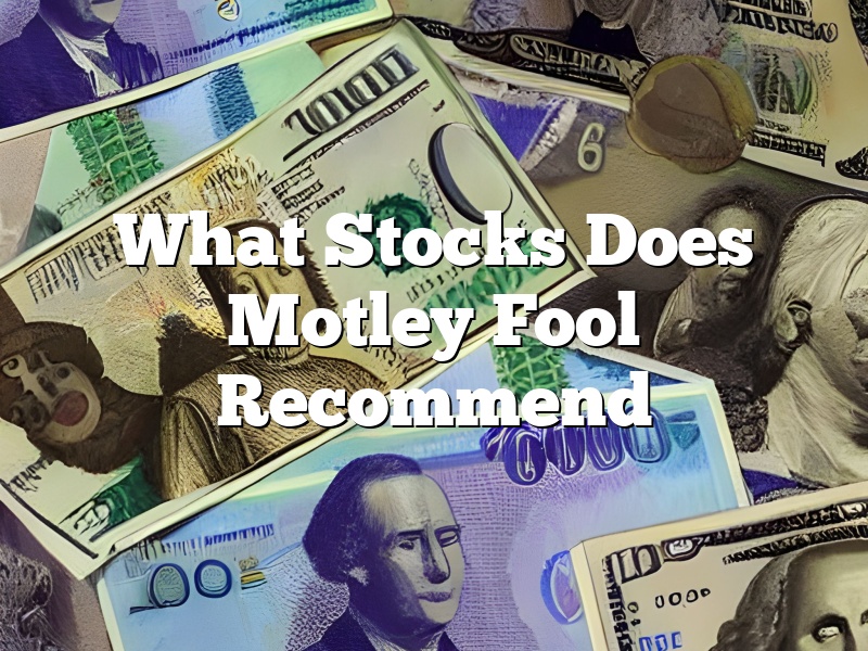What Stocks Does Motley Fool Recommend