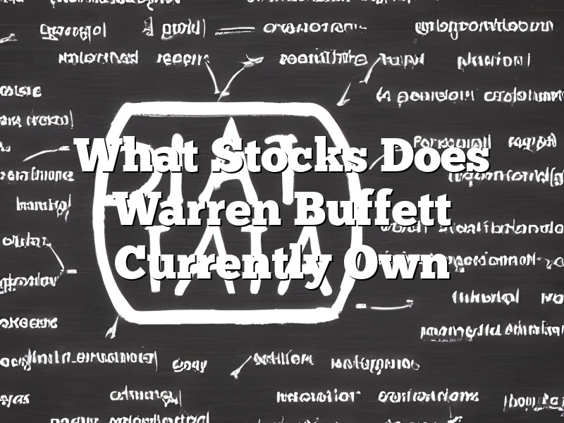 What Stocks Does Warren Buffett Currently Own
