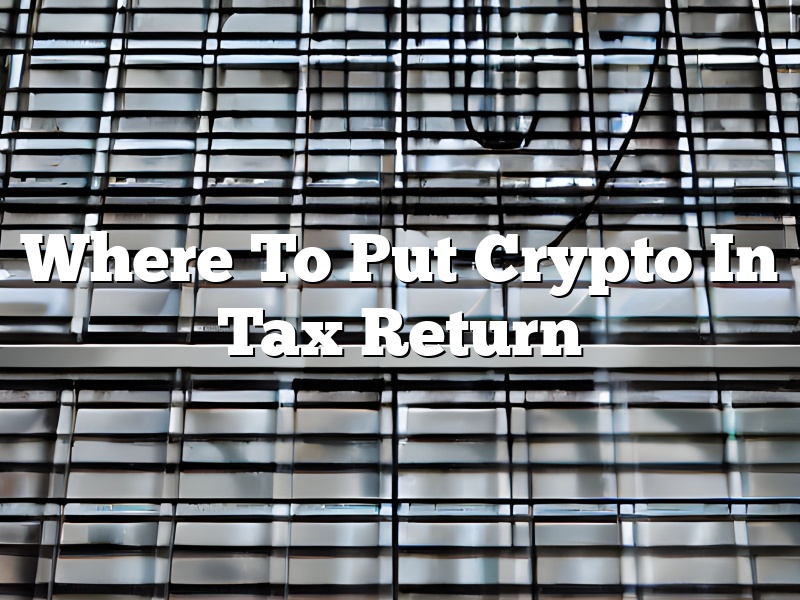 Where To Put Crypto In Tax Return